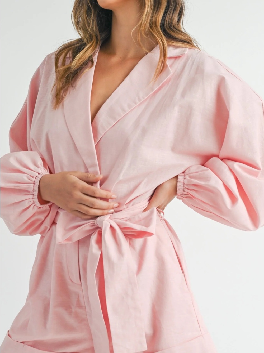 NWT Mabel Charlotte belted jacket romper.